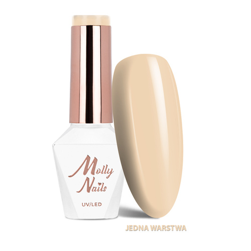 Lakier hybrydowy LED/UV Gel Polish Business Class Nr 315 Warm Latte MollyNails HEMA/Di-HEMA Free 8g