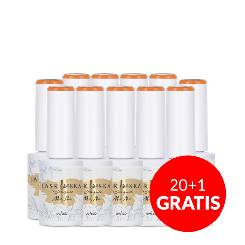 20+1 free LED/UV Gel Polish Molly Nails @Bouquet by Laskovska Cosmos Apricotta HEMA/Di-HEMA Free 7g