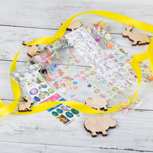 Feuilles de transfert de Pâques, lot de 10 pièces de 100 cm, XKZ 33-29