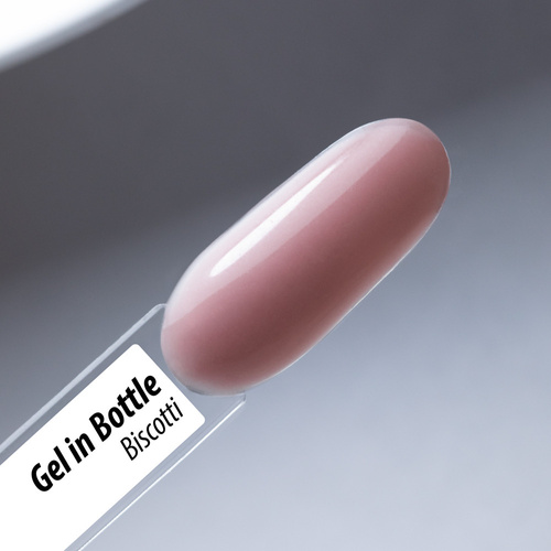 10 + 1 gratis: Gel de construcción en botella con pincel Gel in Bottle Molly Nails Pro Salon Biscotti HEMA/Di-HEMA Free 15 g