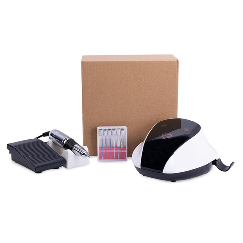 Lot de 12 fraiseuses à ongles 68 W « No Name » pour manucure et pédicure, blanches, modèle M18, 45 000 tours/minute