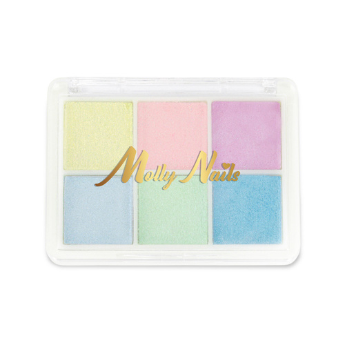 Набір з 6 кольорів блискучого лаку для нігтів Molly Nails № 8