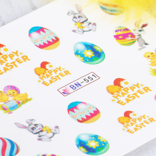 Easter Water-Slide Nail Stickers BN-551