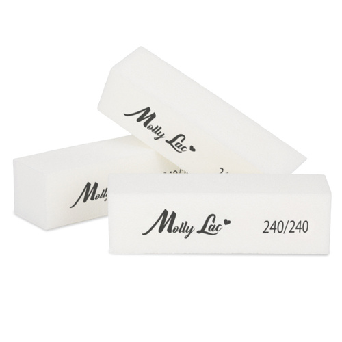 MollyLac Polierblock 240/240 Premium, weiß, 1 Stück