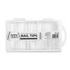 Tipsy do szybkiego przedłużania paznokci Nail Tips NTN Premium kwadrat tunelowy 100 szt