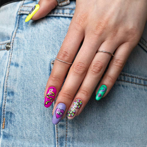 10+1 GRATIS Esmalte híbrido AlleLac Fanaberia Collection Neon, 5 g, n.º 24