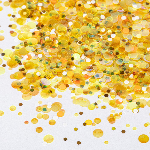 Kolorowa ozdoba do paznokci Pop-Up! Piegi Confetti Dropsy Kropki Kółeczka Princess Nails Nr 3 20g