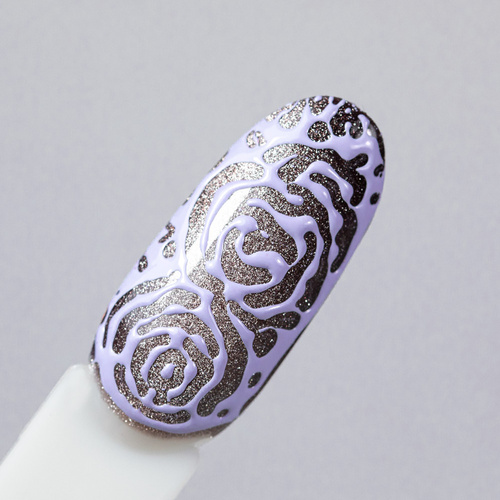 10+1gratis Creative Flow Color Gel  - kreatywny NailArt żel do efektu topniejących, miękkich wzorów Molly Nails Lilac HEMA/Di-HEMA free 5 g
