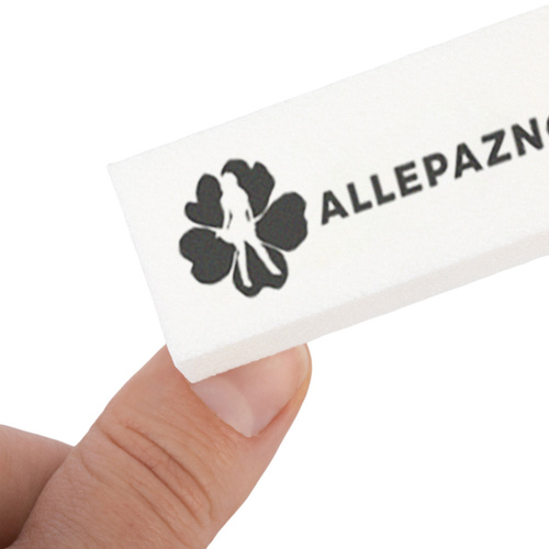 Blocco lucidante Allepaznokcie 100/100 Premium bianco, 1 pezzo