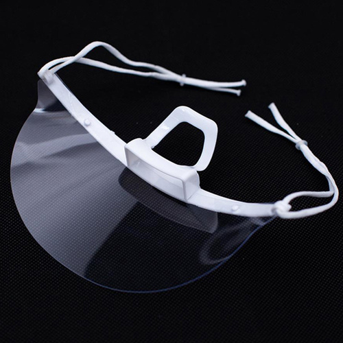 Mini protector de barbilla reutilizable, blanco, 1 unidad