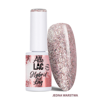 Lakier hybrydowy LED/UV Gel Polish Pinks PI16 Fairy Glitter AlleLac HEMA/Di-HEMA Free 6g