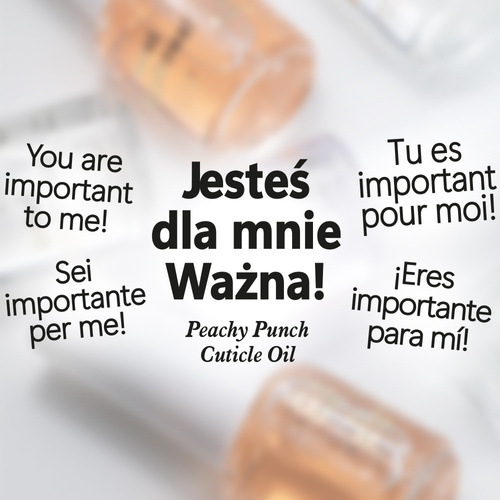 100sztuk Oliwka okazjonalna do skórek i paznokci o zapachu Peachy Punch z woreczkiem 5 ml