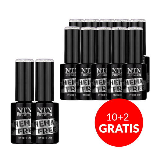 10+2gratis Lakier hybrydowy NTN Premium Ambrosia Collection HEMA/DI-HEMA free 5g Nr 154