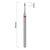 Frez diamentowy płomień mini czerwony Staleks Expert 1/3mm