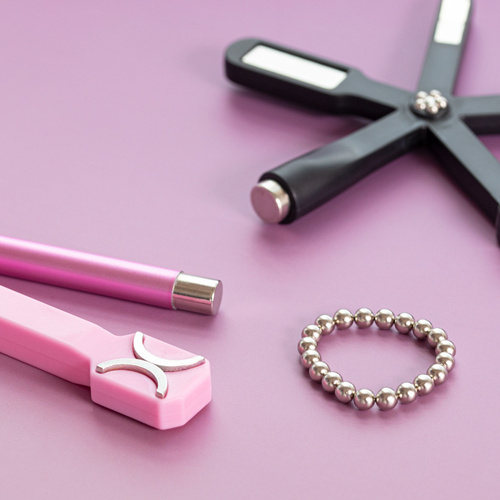 Magnetyzer okrągły koralik AlleLac do kociego oka cat eye 5 mm 20 szt