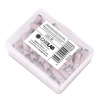 Cappucci per manicure e pedicure, mandrini, inserti abrasivi, cilindro lungo 3 mm, grana 240, rosa, 50 pezzi