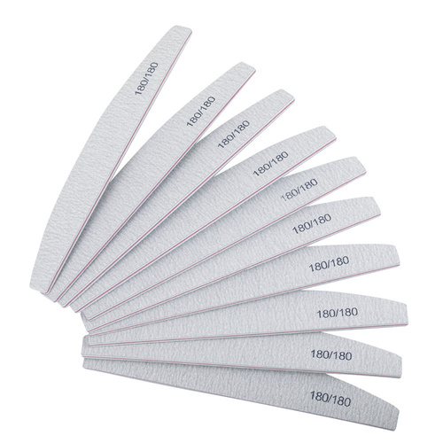 Lime à ongles en forme de bateau Zebra 180/180 MollyLac, lot de 10 pièces