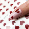 Adhesivos para uñas finos y autoadhesivos con forma de corazón JO-968