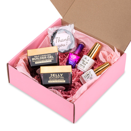 PRO MATCH SYSTEM 4+1 Smoky Pink: 3x żele: Jelly&SelfLeveling&Gel in bottle+Baza+Doctor Top 15g GRATIS