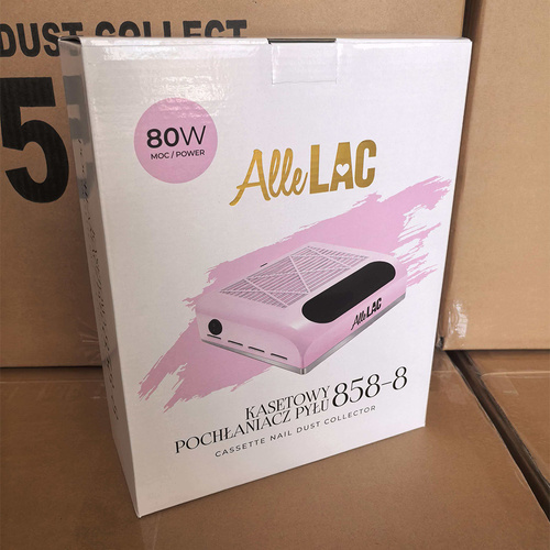 AlleLac 80-W-Staubabsauger in Kassettenbauweise mit 1 Lüfter, rosa, 858-8