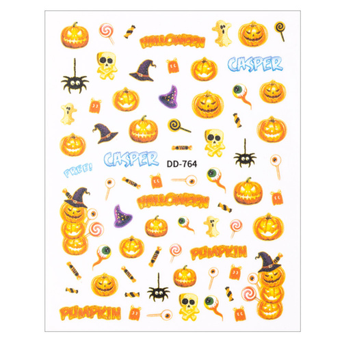 Adhesivos finos para uñas de Halloween DD-764
