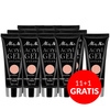 11 + 1 gratuit : Gel acrylique Polygel, gel de construction pour extension, AcrylGel Molly Nails, sans HEMA/Di-HEMA, Pudding, 30 ml