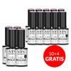 10 + 4 gratuits - Vernis hybride LED/UV Gel Polish Purples n° 547 Édition limitée NTN Premium sans HEMA/Di-HEMA 5 g