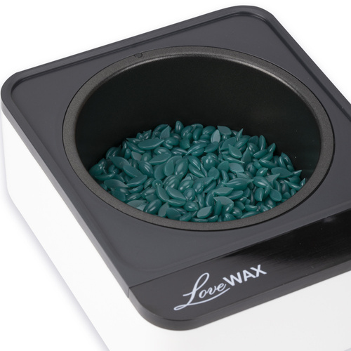 Podgrzewacz do wosku na puszkę z teflonowym wkładem LoveWax BWW1 biało czarny 500 ml
