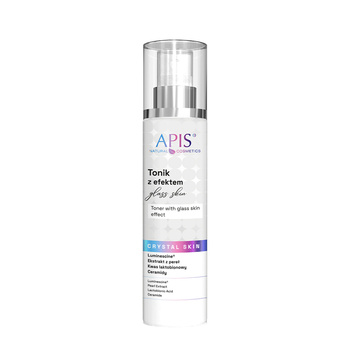 Tonik rozświetlający z efektem glass skin Crystal Skin Apis 150 ml