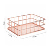 Metalowy organizer koszyk rose gold Nr 1