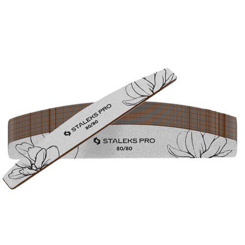 Pilnik mineralny do paznokci łódka półksiężyc 80/80 Staleks Expert 40 25 szt
