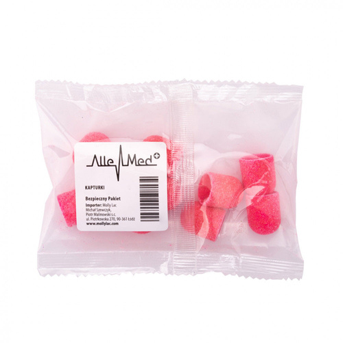 Kapturki do pedicure 7 mm gradacja 180 100szt ABS Podo AlleMed Różowy Pink