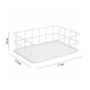 Metalowy organizer koszyk white Nr 3