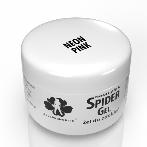 Spider Gel Allepaznokcie neon pink nail art gel 3ml