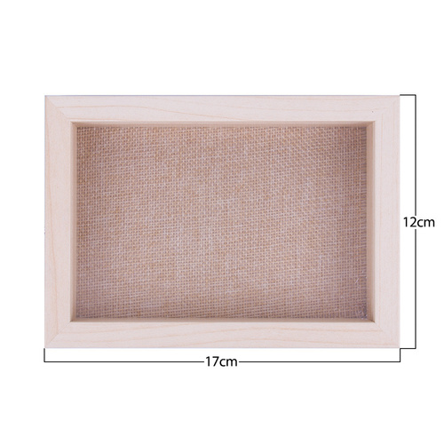 Cornice in legno 3D con espositore per unghie finte, 12 x 17 cm