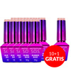 10+1gratis Baza kauczukowa elastyczne paznokcie S.O.S. Antidotum Molly Nails Rosy Mist 10g