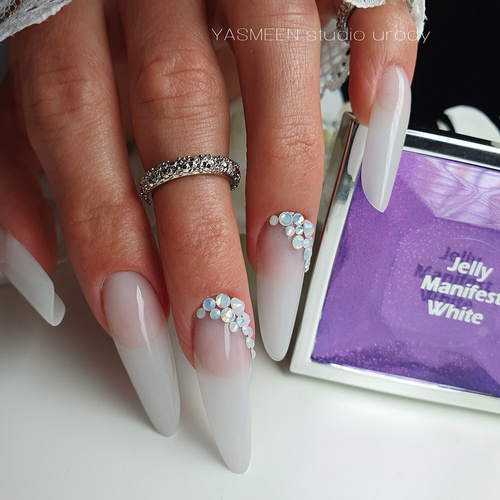 Гель для нарощування густого нігтя Jelly Manifest White Allepaznokcie 15 г