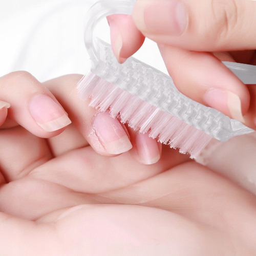 Szczoteczka do manicure i pyłu mała przezroczysta 10szt