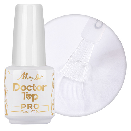 Top brillant auto-régénérant sans essuyage Doctor Top Pro Salon MollyLac Clear 15 g