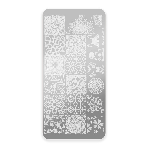 Stempelplatte mit Mezerdoo-Motiven B10 MollyNails