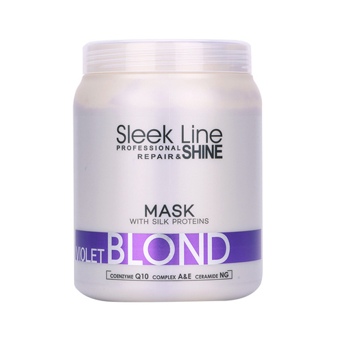 Mascarilla neutralizante para cabello rubio Stapiz Sleek Line Violet Blond 1000 ml