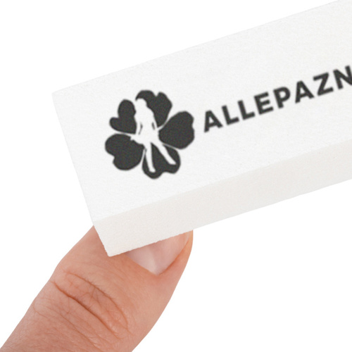 Bloczek blok polerski Allepaznokcie 240/240 Premium biały 1 szt