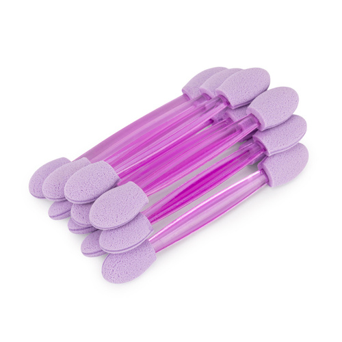 100sztuk Aplikator pacynka do wcierania pyłków Molly Nails fioletowy 10 szt