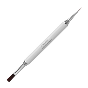 Pinceau double face pour gel 10 mm carré et pour décorations 10 mm Staleks EXCLUSIVE
