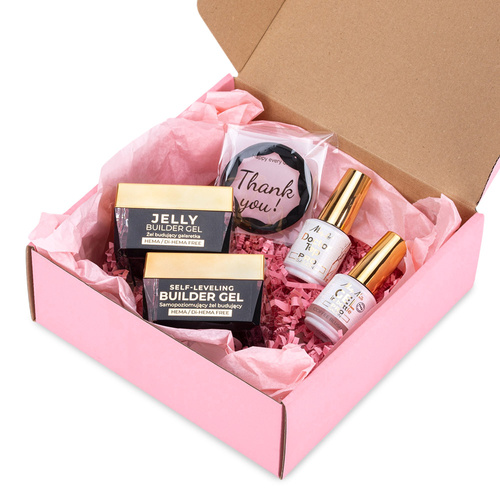 Molly Nails PRO MATCH SYSTEM 3+1 Coffee Blush: 3 geles de base + Doctor Top 15 g