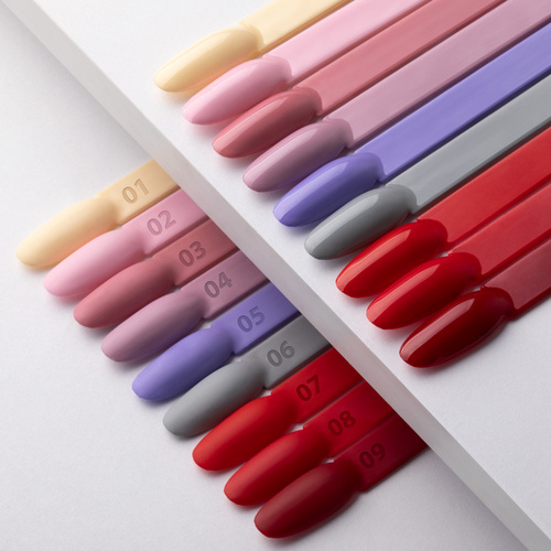 5+1 gratis. Esmalte híbrido Molly Nails Glamour Women Ferrari sin HEMA/Di-HEMA, 8 g, n.º 7