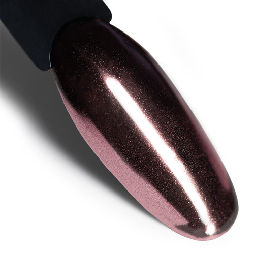 Pyłek lustrzany efekt do zdobień paznokci MollyLac Glass Effect Dark Golden Pink Nr 5