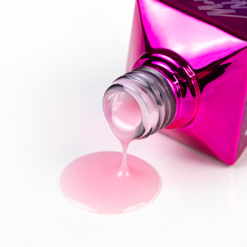 10+1 gratis Top Milky MollyNails, smalto lattiginoso no-wipe senza risciacquo, Milky Pink, senza HEMA/Di-HEMA, 10 g