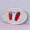 Support-cadre pour photos et présentation de capsules CG-14, argenté, 47 x 75 mm