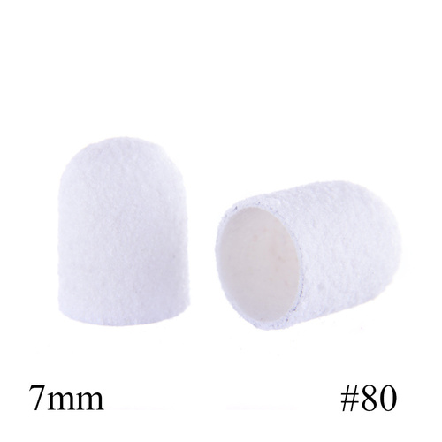 Kapturki do pedicure 7 mm gradacja 180 100szt Fabric Podo AlleMed Biały White
